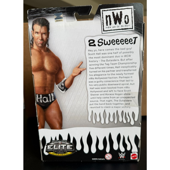 WWE Mattel Elite Ringside Exclusive SCOTT HALL NWO Flashback Figure WCW WWF READ - Picture 5 of 8